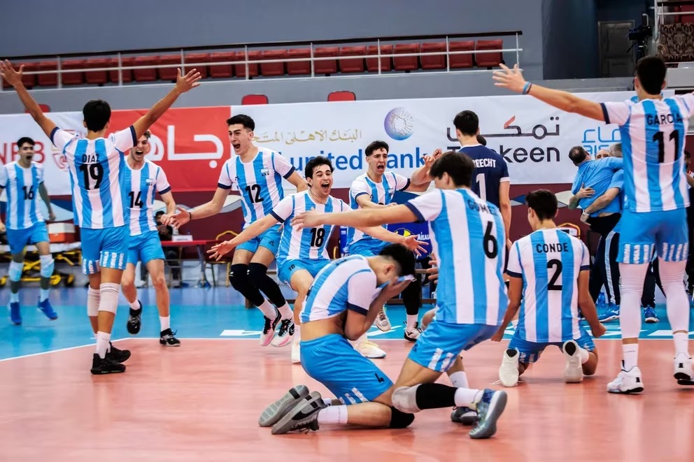 Argentina aplastó a Brasil en un partido histórico y es semifinalista del Mundial Sub 21 de Vóley